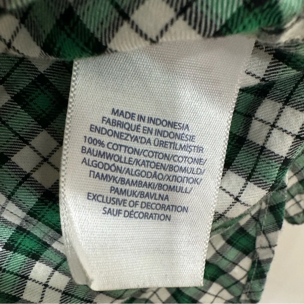 Polo Ralph Lauren Boys Button Down Shirt, Size‎ Medium (10-12), Green, Plaid